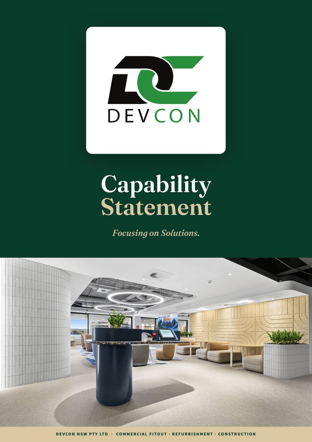 Cover page of the DevCon capability statement
